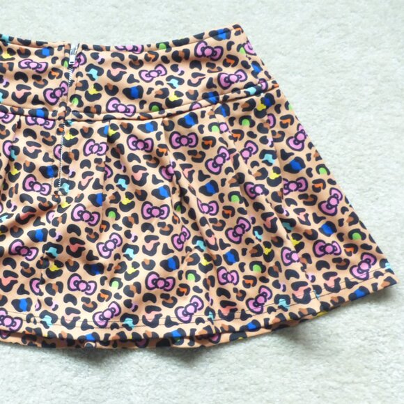 HELLO KITTY x SHEIN leopard print mini skirt with removable pouch - Picture 5 of 9